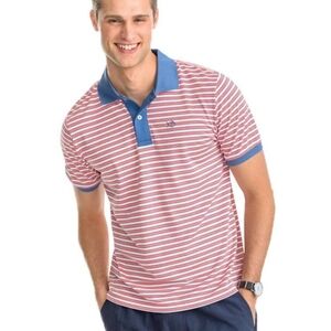 Southern Tide Jack Stripe Performance Pique Polo